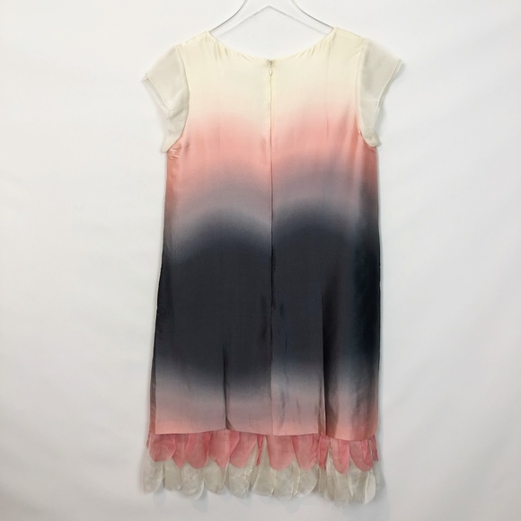 Ana Capri Ombre Watercolor Scallop Hem Dress S - Picture 6 of 8